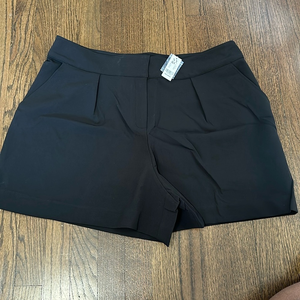 New York & Company Black High Waist Stretch Shorts XXL